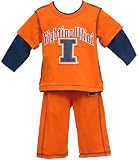 Newborn Illinois Fighting Illini Dynamo L/S Pant and shirt set