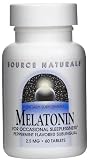 Source Naturals Melatonin 2.5mg, Peppermint (Pack of 2), 60 Tablets