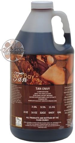 Tan Envy European Blend Light Skintype 7.5% DHA Sunless Airbrush Spray Tanning Solution 64oz
