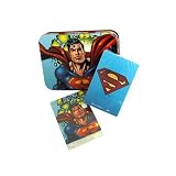Superman Two-Deck Playing Cards Set with Collectible Tin