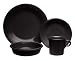 Fiesta 16-Piece, Service for 4 Dinnerware Set, Black