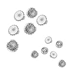 Kitchen & Housewares : Six Pair of Sterling Silver Earring Back Clutches