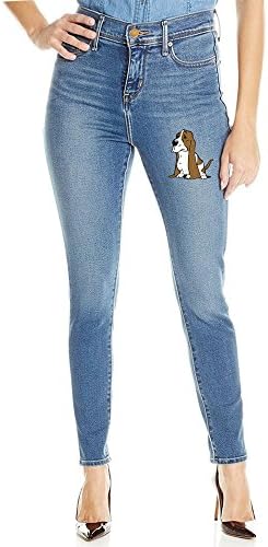 Basset Hound Girl Skinny-Leg Jeans