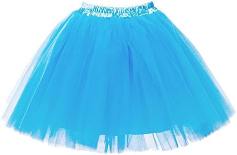 Dobeans Women's Mini Tutu Cute Ballet Layered Ruffle Frilly Petticoat Tulle Skirt