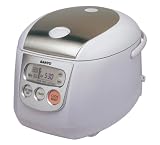Sanyo ECJ-D100S 10-Cup Micro-Computerized Rice Cooker/Steamer, White with Stainless Accent