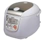 Sanyo ECJ-D100S 10-Cup Micro-Computerized Rice Cooker/Steamer, White with Stainless Accent