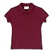 Apparel : Junior Girls' Uniform Cap-Sleeve Polo - Burgundy