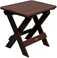 Highwood Folding Adirondack Side Table, Weathered Acorn