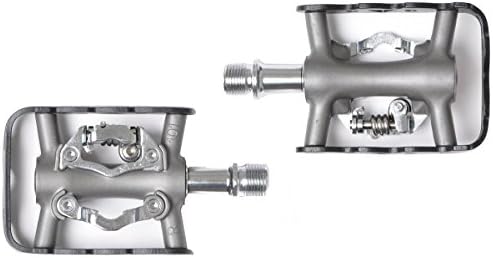 Zeray Commuter Road Bike Reversible Platform Clipless Pedals SPD - Sealed Bearing Grey