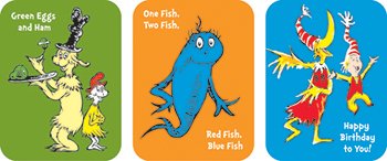 Stickers Dr Seuss Favorite Books