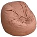 3-feet Rust Sac Foof Bean Bag Chair Love Seat