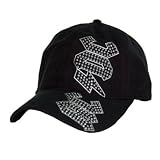 AC/DC Rhinestones Black Hat