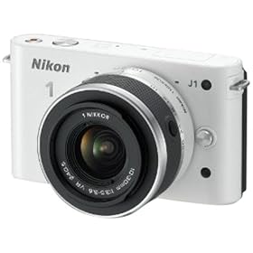 Nikon 1 J1 Compact System Camera - White (10-30Mm Lens Kit, 10Mp) 3 Inch Lcd Screen