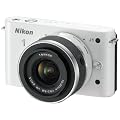 Nikon 1 J1 Systemkamera (10 Megapixel, 7,5 cm (3 Zoll) Display) wei� inkl 1 NIKKOR VR 10-30 mm Objektiv