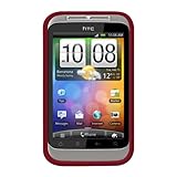 Amzer AMZ91125 Silicone Skin Jelly Case for HTC Wildfire S - Maroon Red - 1 ....