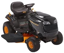Poulan Pro Lawn Tractor with 46-Inch Steel Deck, 19.5 HP Briggs & Stratton Engine, 6 Speed Transmission, 16-Inch Turning Radius and 18-Inch Rear Tires (Non-CARB Compliant) #PB19546LT