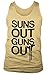 Mens Suns Out Guns Out Tank Funny Workout Tanks Hilarious Gym Shirt