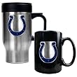 NFL Indianapolis Colts Travel Mug & Ceramic Mug Set - Primary Logo