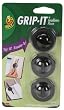 Duck Brand Grip-It Grabbers, Permanent Adhesive Holders, 3 Grabbers per Pack, Black (631819)