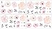 Sweet JoJo Designs Blush Pink, Grey and White Peel and Stick Wall Decal Stickers Art Nursery Decor for Watercolor Floral Collection - Set of 4 Sheets