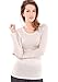 Oatmeal Woman Crew Neck Long Sleeve T-Shirt