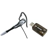 eForCity USB Mic/Speaker 5.1 Audio Sound Card Adapter + Headset