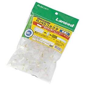 【クリックで詳細表示】ELECOM LD-RJ45TA100 CAT5E対応アーチバー RJ45コネクタ(単