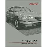 1987 ACURA LEGEND COUPE Service Shop Repair Manual Book by Unknown