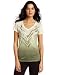 Chaus Women's V-Neck Ombre Tee