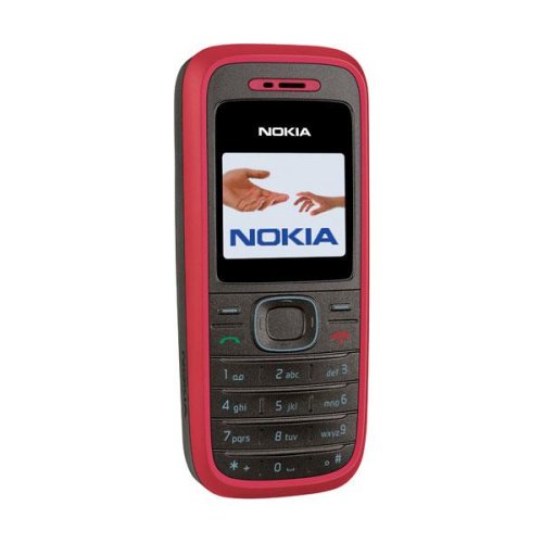 Nokia 1208 - monobloc - bibande - GSM - rouge