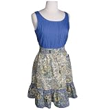 April Cornell Duchess Blue Skirt Apron