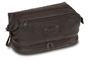 Danielle Enterprises Montana for Him Triple Pocket Dopp Kit, Deep Brown