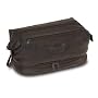 Danielle Enterprises Montana for Him Triple Pocket Dopp Kit, Deep Brown