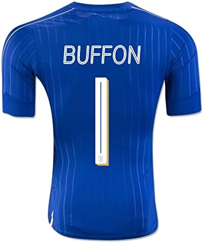 2016 UEFA Euro Italy Home 1 BUFFON Customized Blue men`s soccer Jersey SIZE M