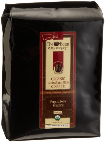 The Bean Coffee Company, Papa New Guinea Organic Ground Coffee, 5-Pound Bag