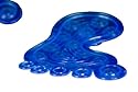 Antirutsch Badefigur Füße - BLAU - 4 Stück - für Dusche oder Badewanne- Badematte - Rutschmatte