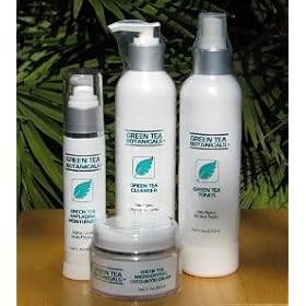 Green Tea Cleansing Kit includes Green Tea Exfoliating Cream, Green Tea Antioxidant Cleanser, Green Tea Antioxidant Moisturizer & Green Tea Antioxidant Toner to provide a non-greasy facial and body treatment that deep cleanses, rejuvenates and nourishes your skin.