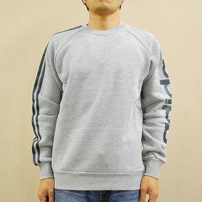 ADIDAS アディダス BIGリニアロゴ　クルーネックトレーナー F5634