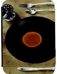 Wireless: Rikki KnightTM Record LP Dinner Plate Kindle? FireTM Notebook Case Black Faux Leather - Unisex (Not for Kindle Fire HD) - Rikki Knight LLC