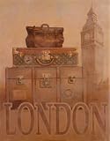 Travel, London Art Poster Print by T. C. Chiu, 8x10 travel to england Travel, London Art Poster Print by T. C. Chiu, 8x10