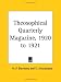 Book Theosophical Quarterly Magazine, 1920 to 1921