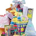 New Arrival Gourmet Food Gift Basket - Baby Girl Pink