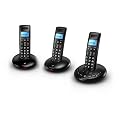 BT Graphite 2500 Trio DECT Digital Cordless Phone with Answer Machine - Black