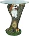 Alpine LIN2036 Beagle on Tree with Glass Table