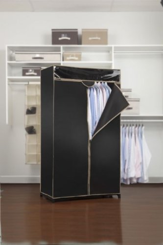 Kennedy Home Collections Portable 36 Inch Closet Unit - Black