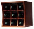 Concave Cubbie Wave Cube in Chestnut with Satin Finish