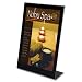 deflect-o Superior Image Black Border Sign Holder, Plastic, 5 x 7 Inches, Clear (69575)