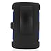 LG Sunrise (LG L15G) / LG Lucky (LG L16G) Phone Case, Luxca (Tm) LG Sunrise (LG L15G) / LG Lucky (LG L16G) (Straight Talk) Xtreme Heavy Duty Hybrid Armor Dual Layer Rhino Kickstand Belt Holster Combo Rugged Case Tuff Verge Dynamic + Stylus Touch Screen Pen (Blue / Black XTM)