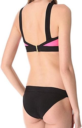 Hpeeyd Women's Criss Cross Vintage Retro Bikini Set Swimsuit Beachwear L