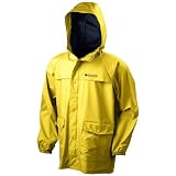 Columbia Sportswear Men's IBEX Rain Parka, Yellow/Navy, X-Small